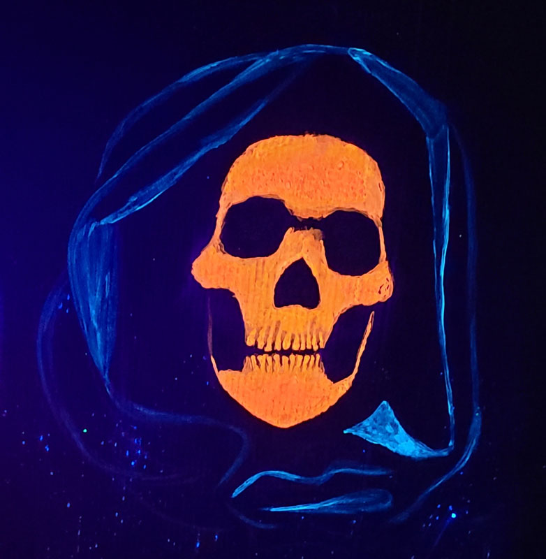Cardboard Reaper Skull