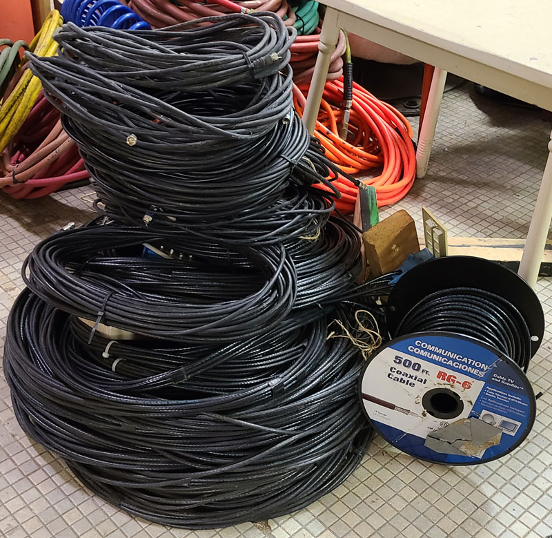 Pile of Coax Wires