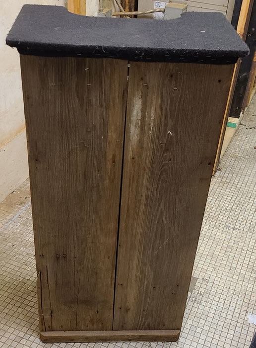 Barn Wood Podium Front Side