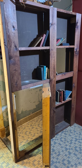 Book Shelf with hidden door open