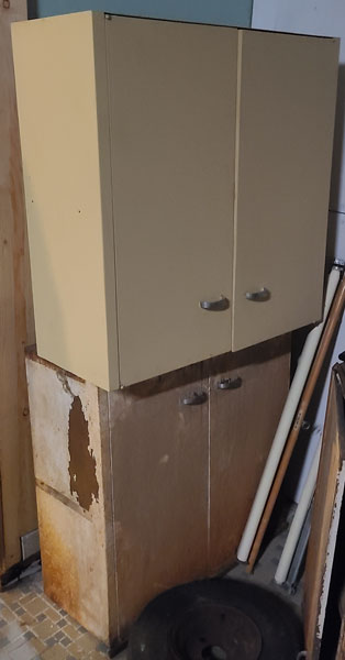White Metal Cabinets