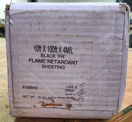 Fire Retardant Plastic Label
