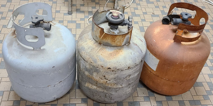 3 20lbs Propane Tanks