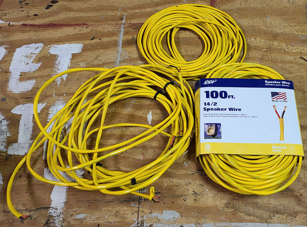 Yellow Speaker Wire